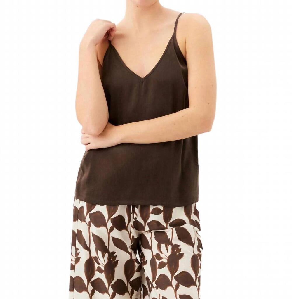 NEW FIFTEEN TWENTY women's carys camisole top in brown